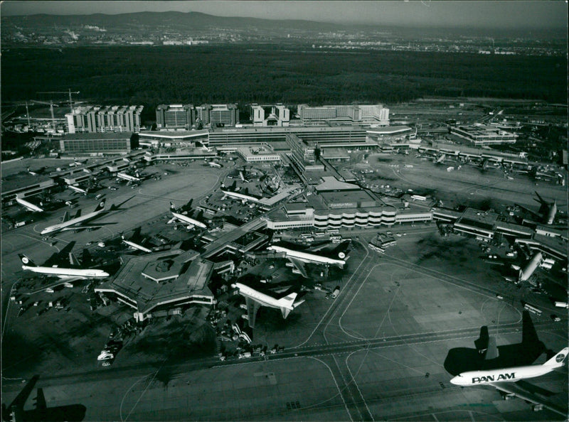 1989 Aerial view Flight ferry "Foothills" - Vintage Photograph