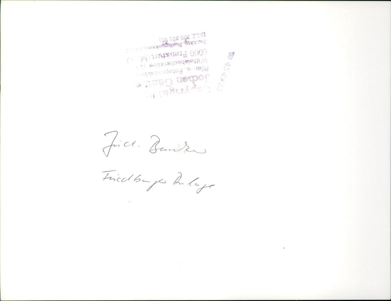 BUNKER FRIEDBERGER PLANT HETSTEHDEIS IBOEN SYNAGOGE PODENT JOCHEN FILM - Vintage Photograph