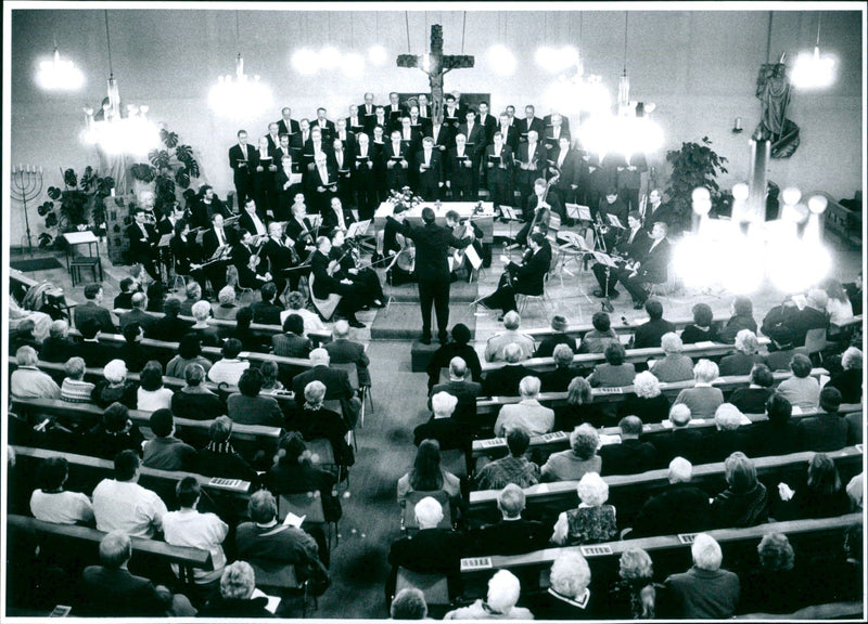 church choir - Vintage Photograph