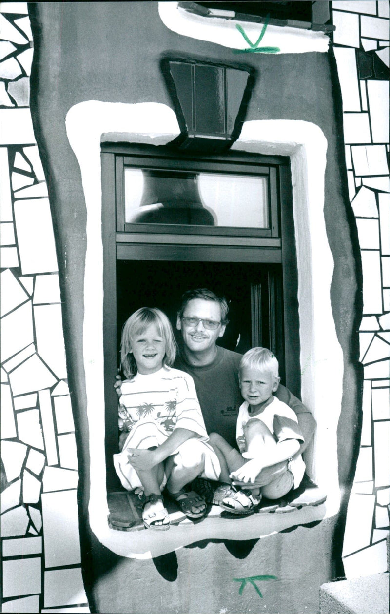 Hundertwasser Kindergarten in Frankfurt - Vintage Photograph