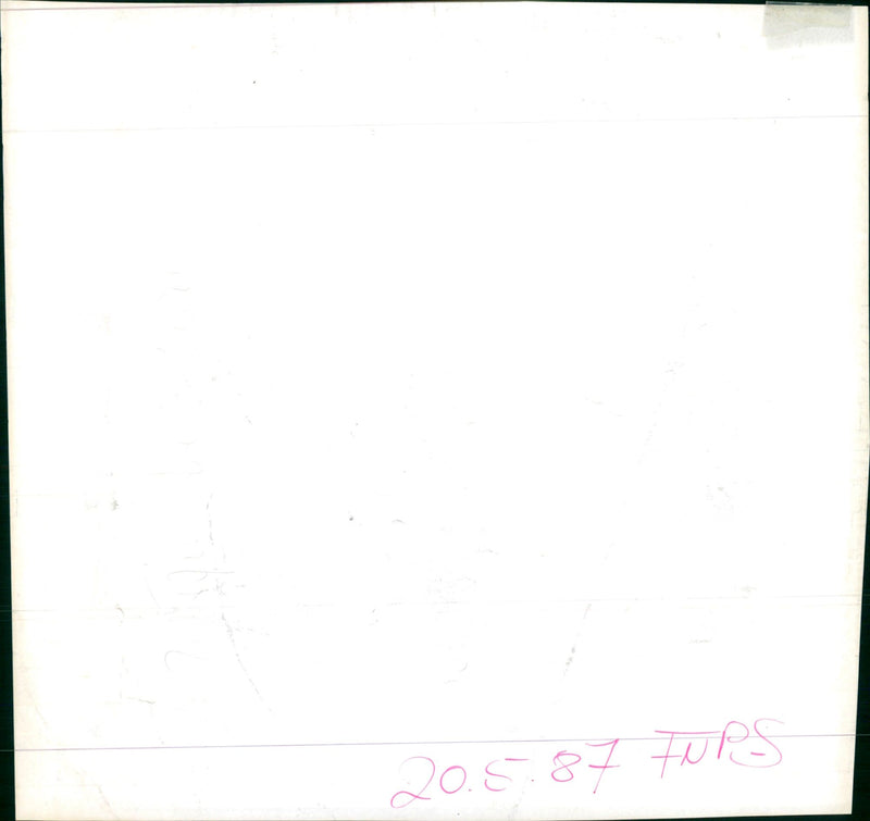 1987 FNP SHEET SIGNATURE VOERMAN JEG TADLEN BILDBEST - Vintage Photograph