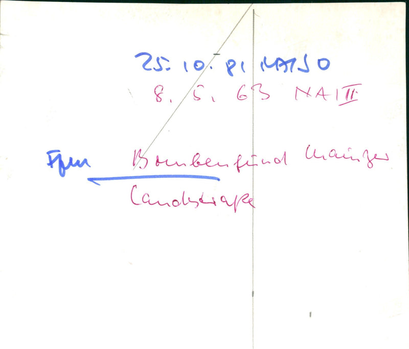 Bomb discovery on Mainzer Landstrasse - Vintage Photograph