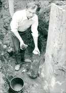 Friedberger plant closed due to bomb alarm - Vintage Photograph