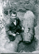 Bomb find - Vintage Photograph