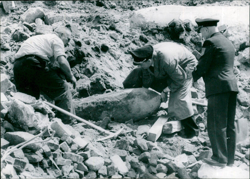 Bomb location - Vintage Photograph