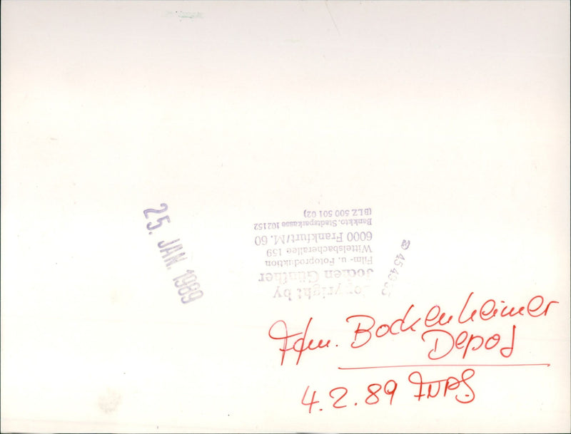 1989 WALL BOCKEUHEIMER DEPOT STRAEUBAKADEPOD BUILDING INSIDE UPLIFT OPENING FILM - Vintage Photograph