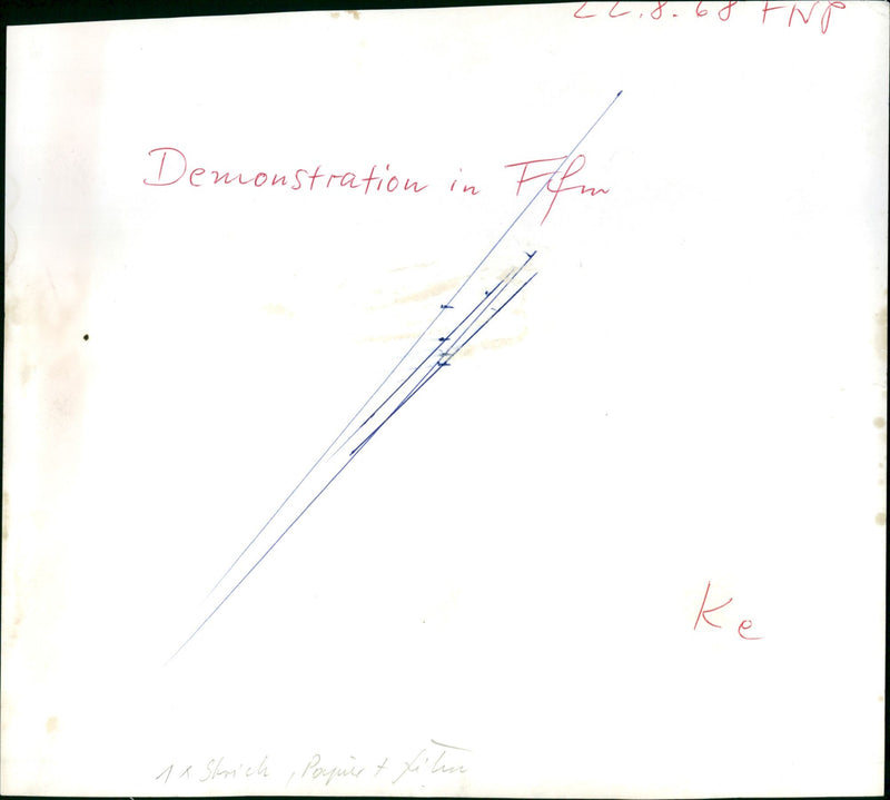 STUDENTS INP DEMONSTRATION FILM STROKE PAPIRST - Vintage Photograph
