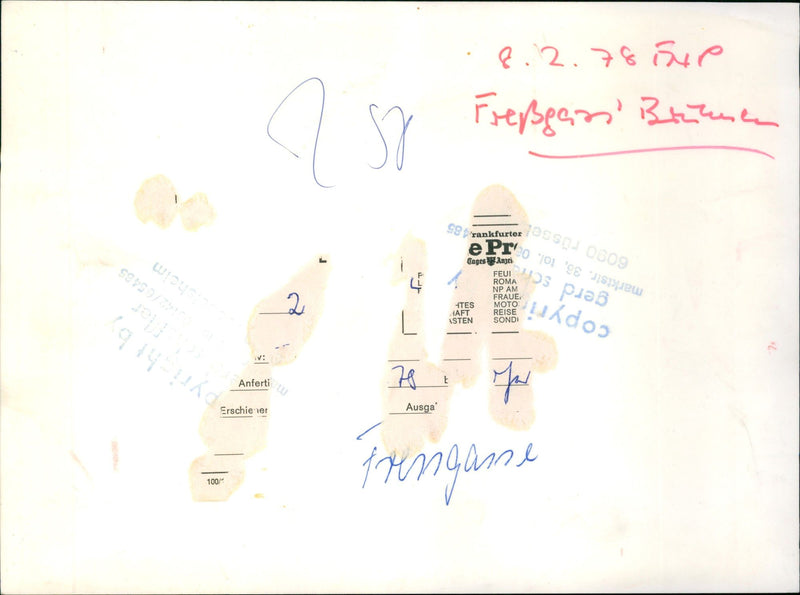 Freßgass fountain - Vintage Photograph