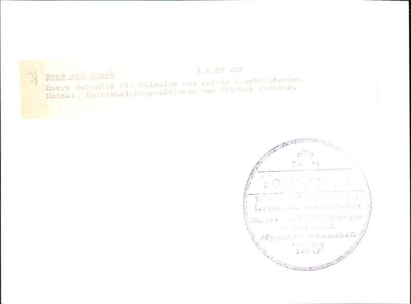 Having fun with music - Vintage Photograph