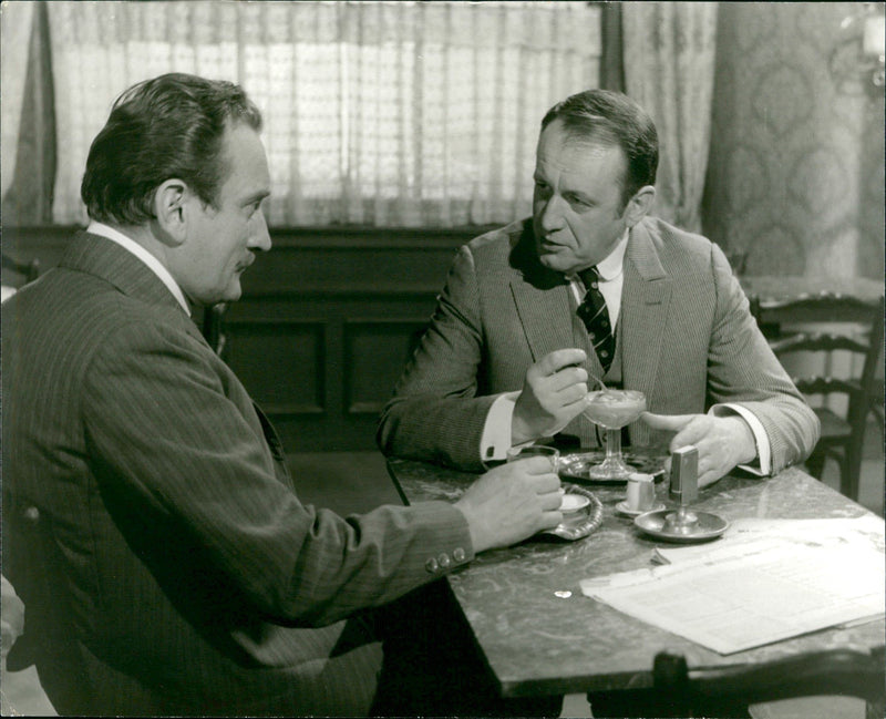 Dieter Eppler and Alexander Kerst in "Fateful Years of the Republic" - Vintage Photograph