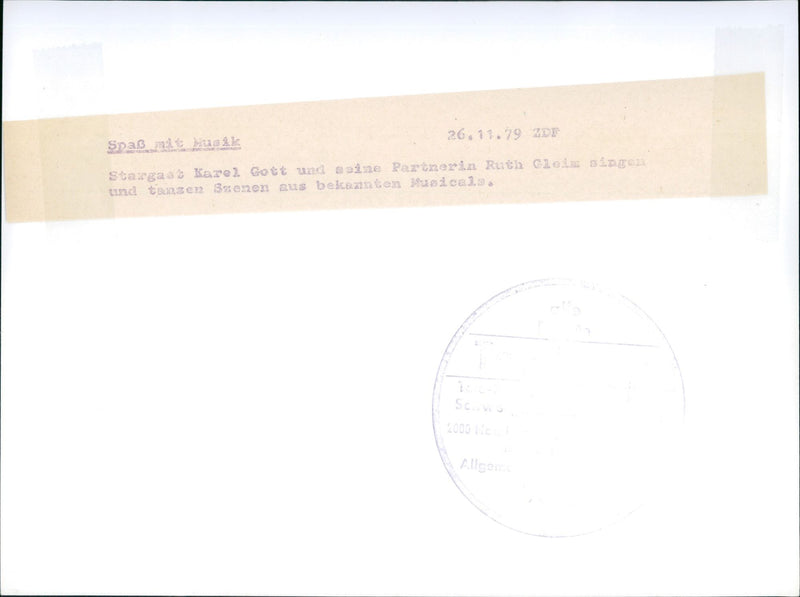 Having fun with music - Vintage Photograph