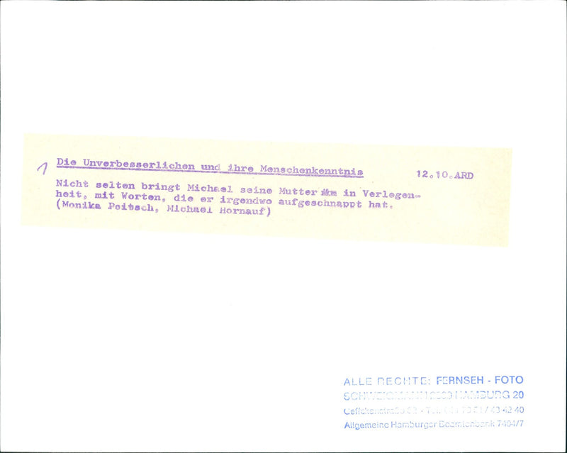 Series "The Despicable" - "... and their knowledge of human nature" - Vintage Photograph