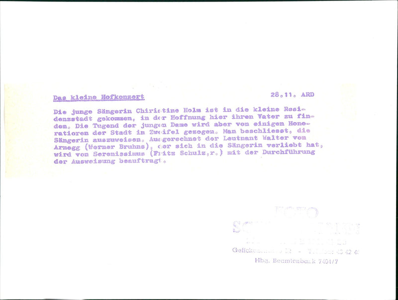 The little court concert - Vintage Photograph