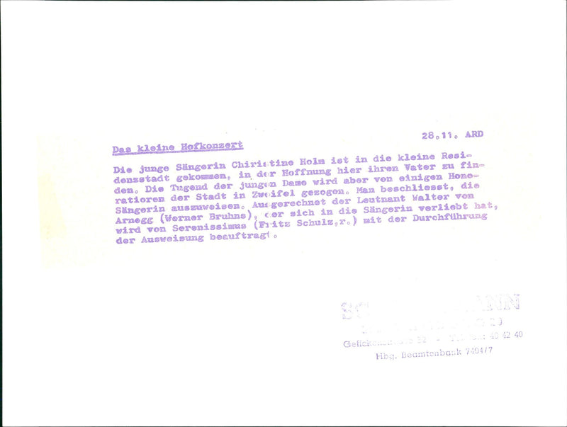 The little court concert - Vintage Photograph