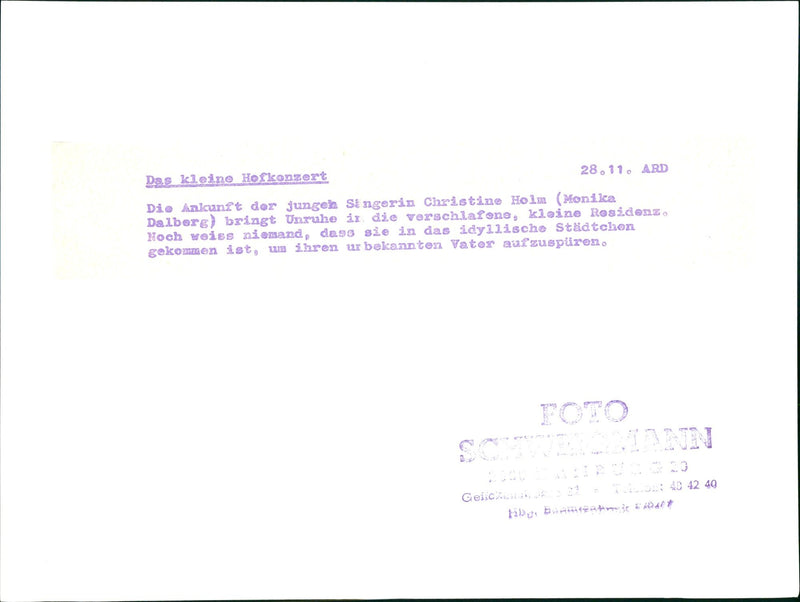 The little court concert - Vintage Photograph