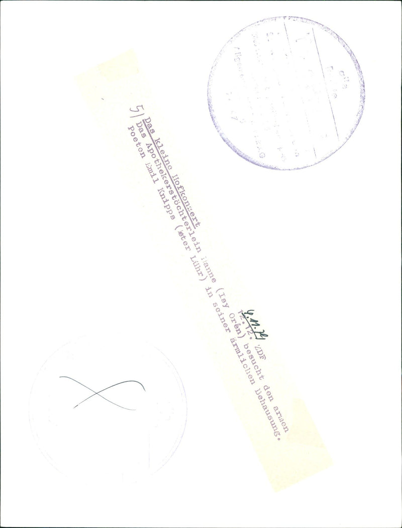 Film "The Little Court Concert" - Vintage Photograph