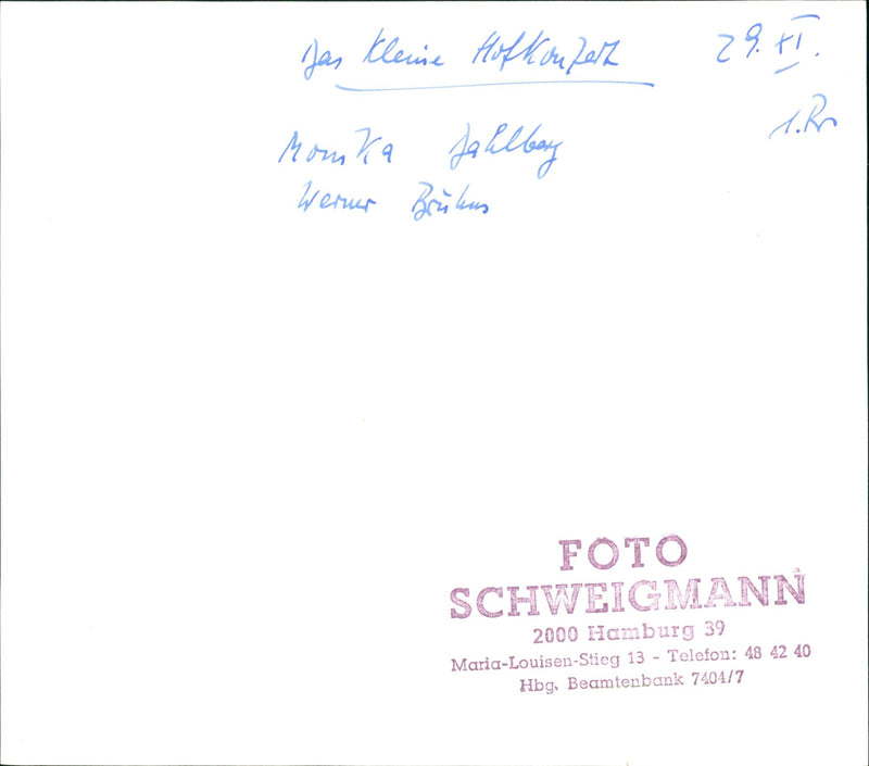 The little court concert - Vintage Photograph