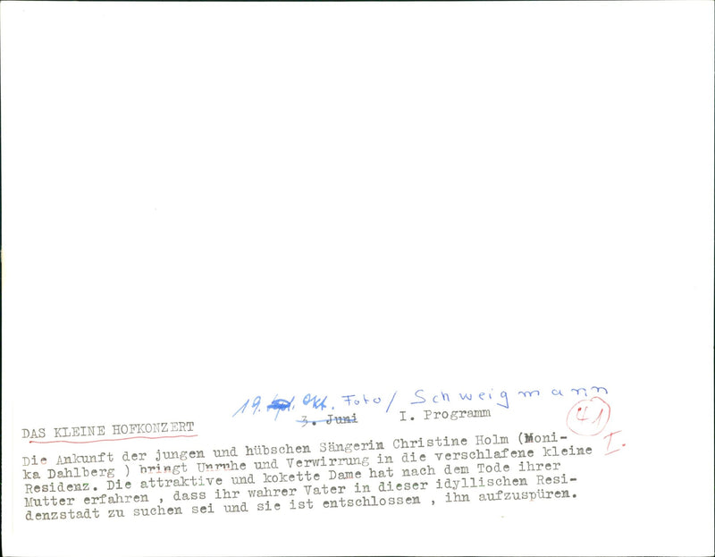 The little court concert - Vintage Photograph