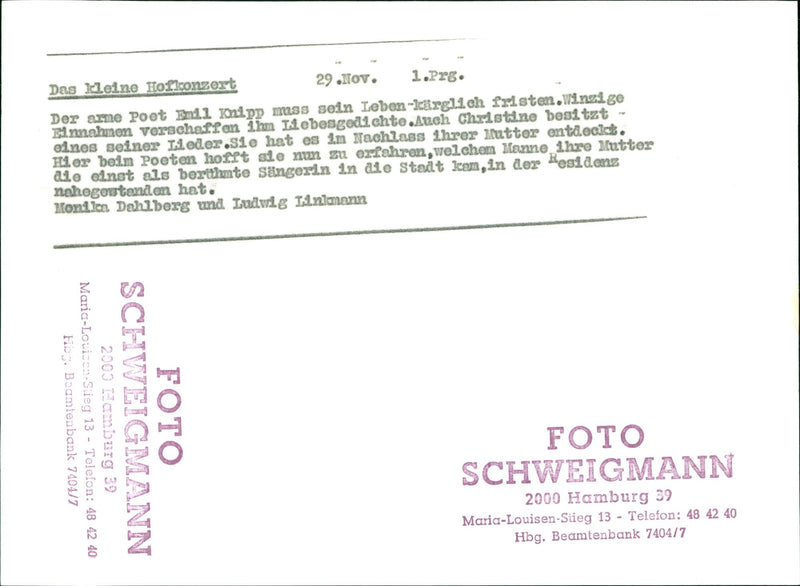 The little court concert - Vintage Photograph