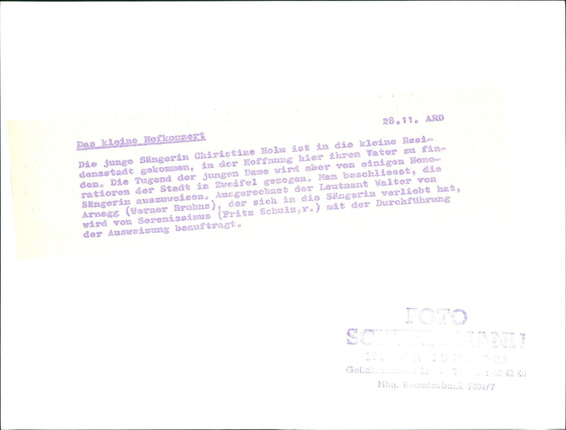 The little court concert - Vintage Photograph