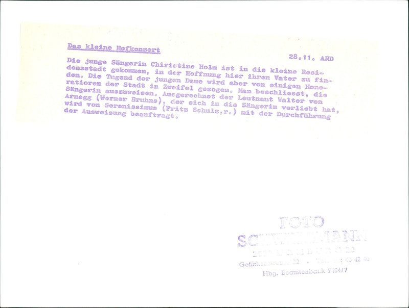 The little court concert - Vintage Photograph