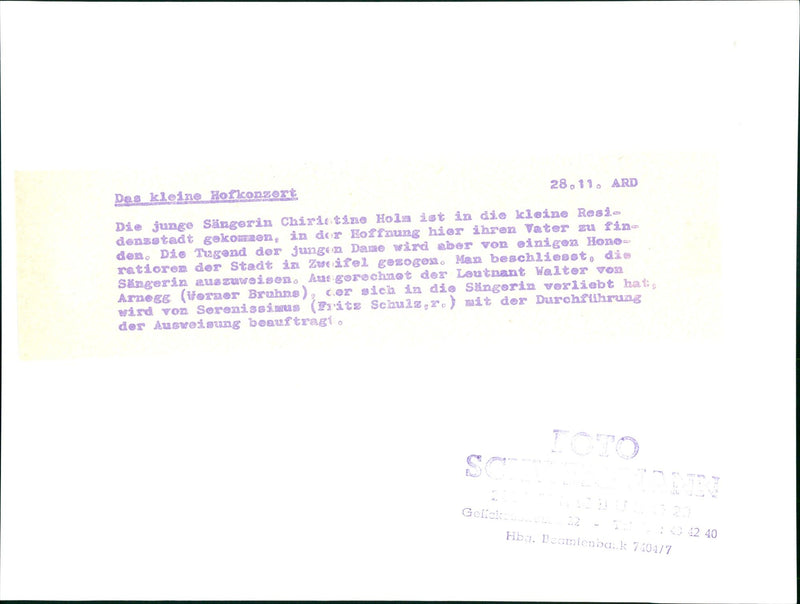 The little court concert - Vintage Photograph