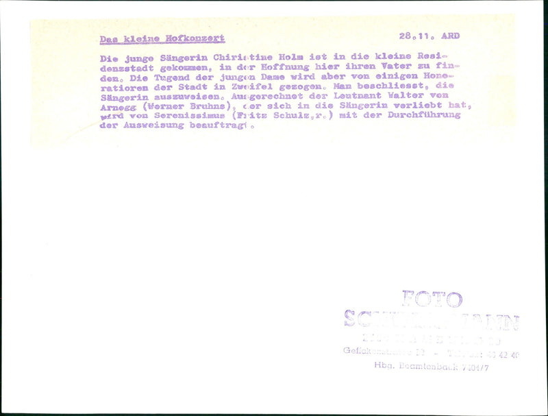 The little court concert - Vintage Photograph