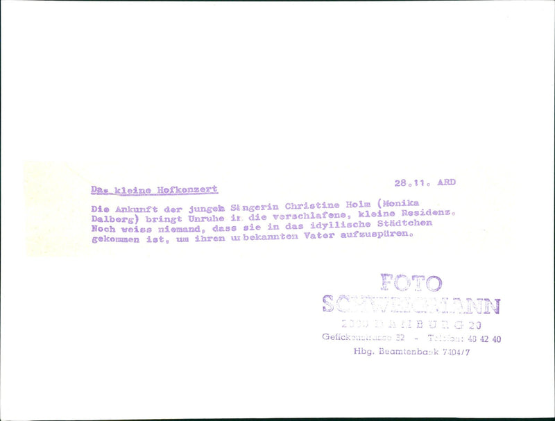 The little court concert - Vintage Photograph