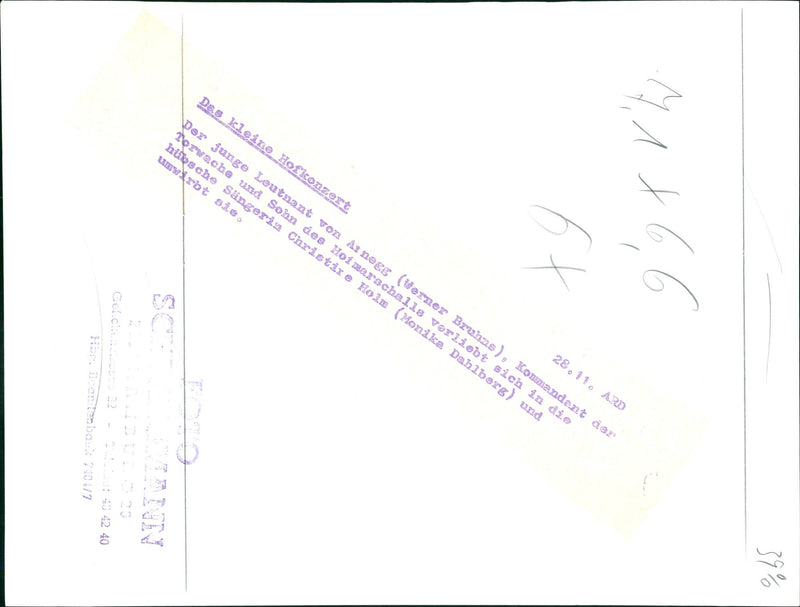 The little court concert - Vintage Photograph