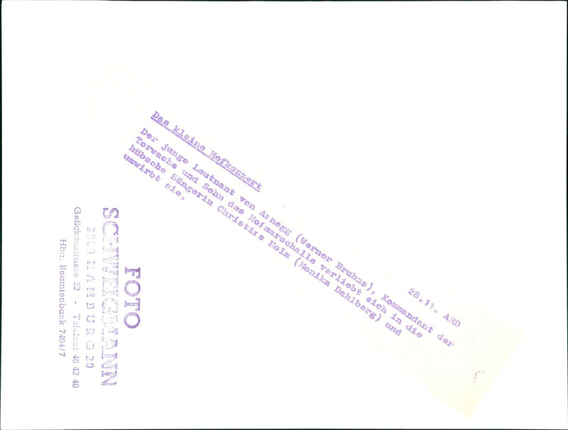 The little court concert - Vintage Photograph