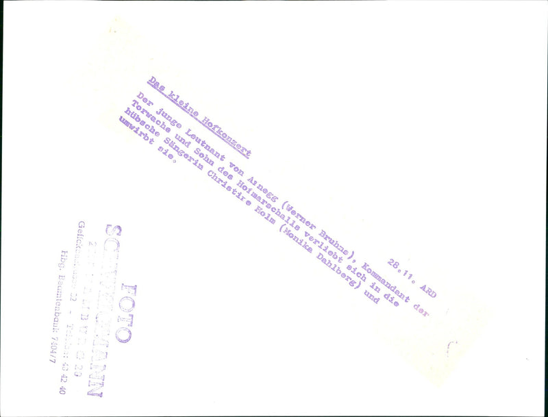 The little court concert - Vintage Photograph