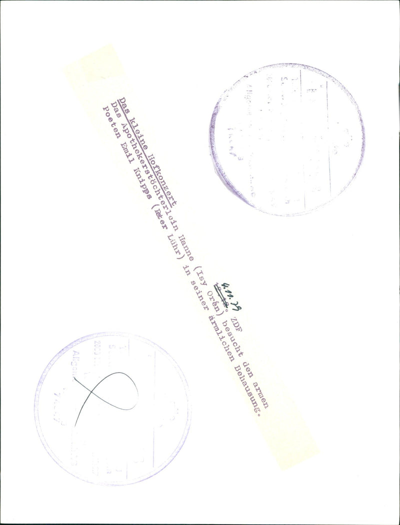 Film "The Little Court Concert" - Vintage Photograph