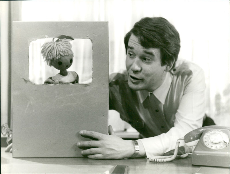 "Stoffel and Wolfgang" - play with a doll by Wolfgang Buresch - Vintage Photograph
