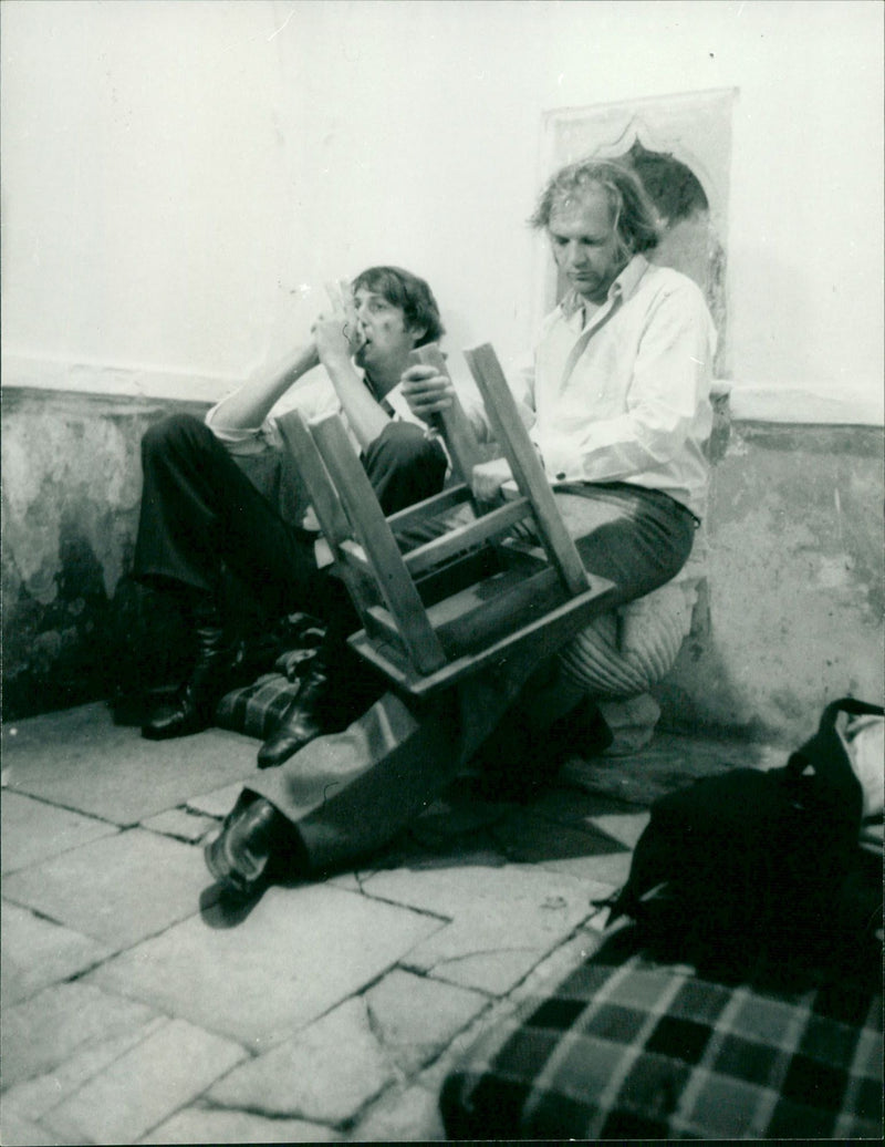 On the cross - Vintage Photograph