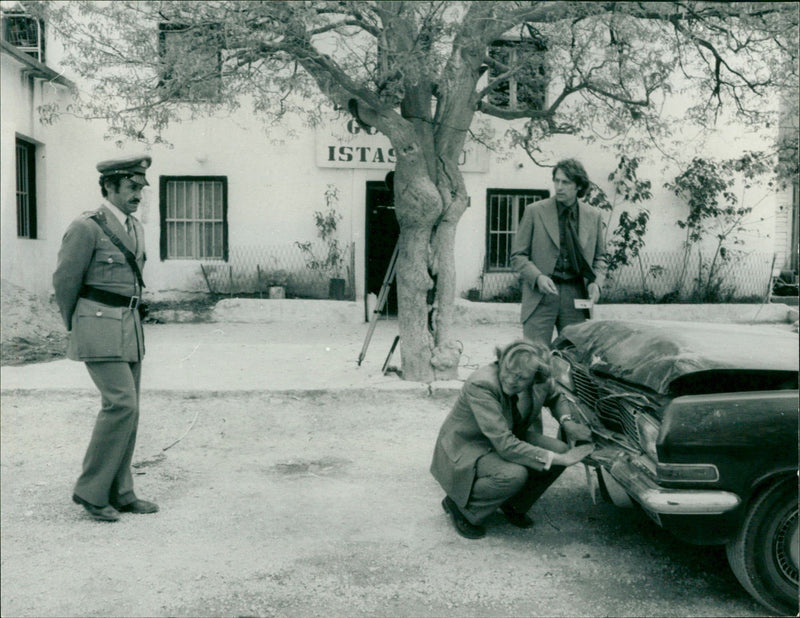 On the cross - Vintage Photograph