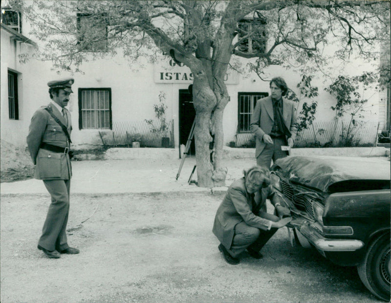 On the cross - Vintage Photograph