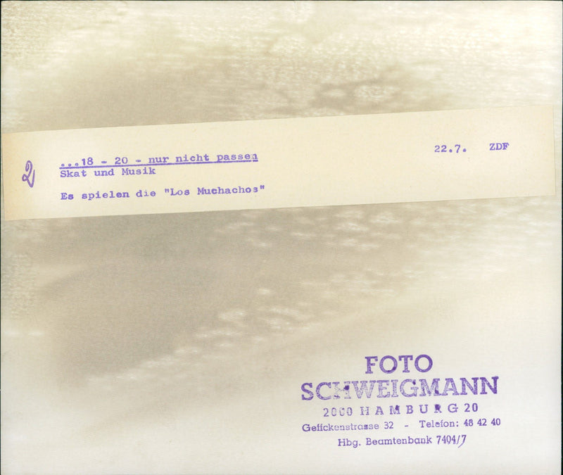 Just don't fit - skat and music - Vintage Photograph