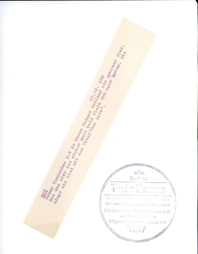 MOT (Music On Top) - Vintage Photograph