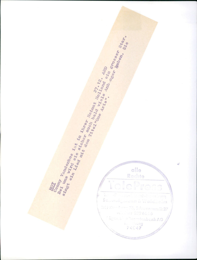 MOT (Music On Top) - Vintage Photograph