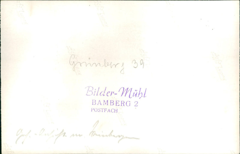 GRUNBERG GRIMBERG PICTURES MUHL BAMBERG POST BOX PRADINUKAARZEN - Vintage Photograph