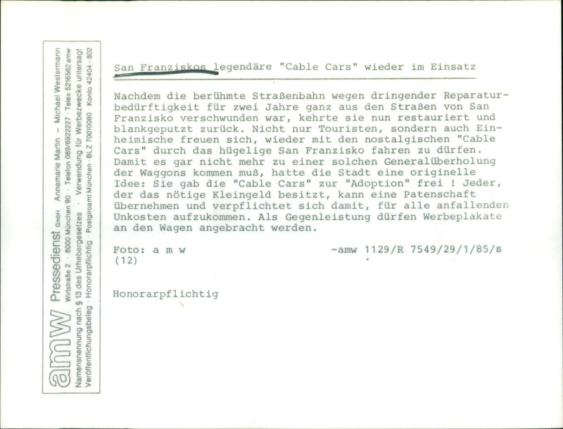 San Francisco - Vintage Photograph