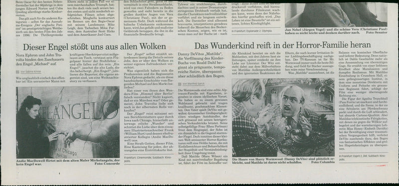 1996 ASCHAFFENBURGABEN SAND CHU SYKES FILM JOHN VERA TRIUMPH PAUL - Vintage Photograph