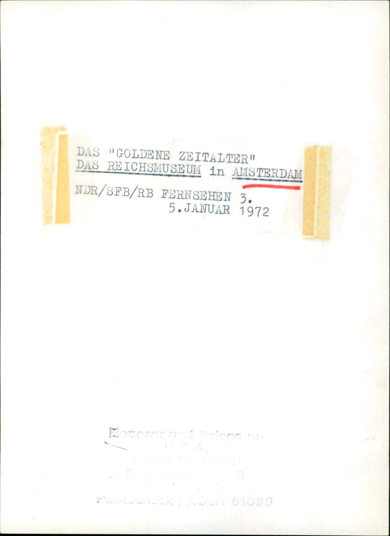 1972 STERDAM GOLDEN FILM ABOUT FALL BERLIN WALL FIL - Vintage Photograph