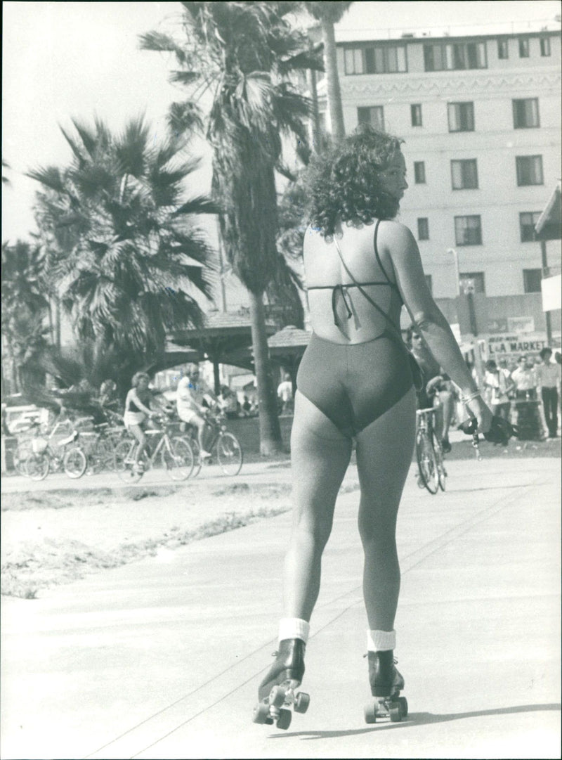 Roller skater - Vintage Photograph