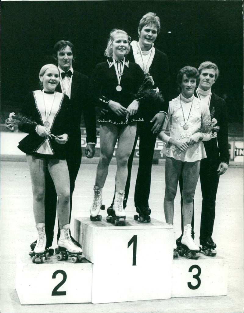 Petra and Klaus Richter, Evelyn Diehl and Michael Weingart and Kirsten Blank and H. Böhring - Vintage Photograph