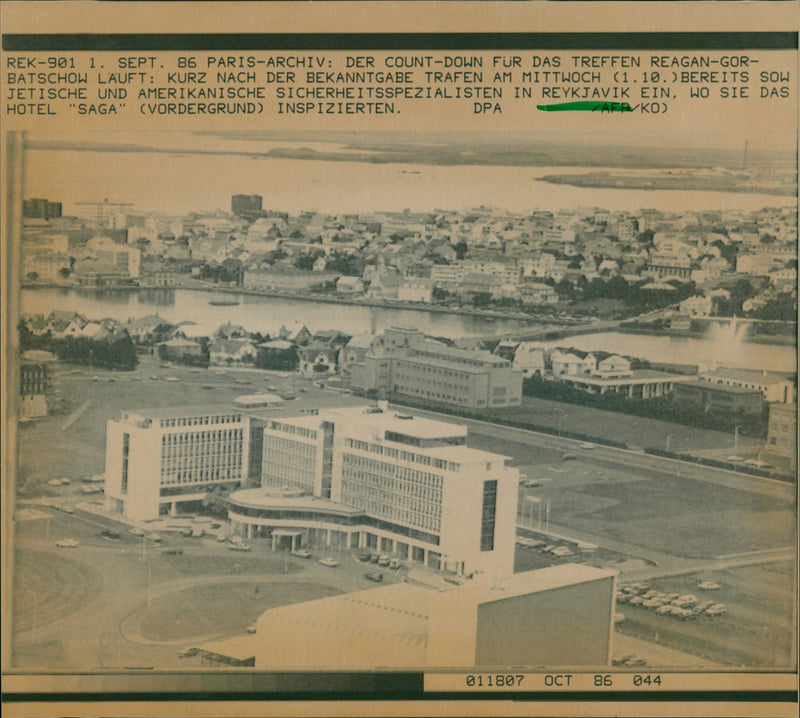 REYKJAVIK MAIN ISLANO FILM BASED NOVEL SAM PARIS REAGAN - Vintage Photograph