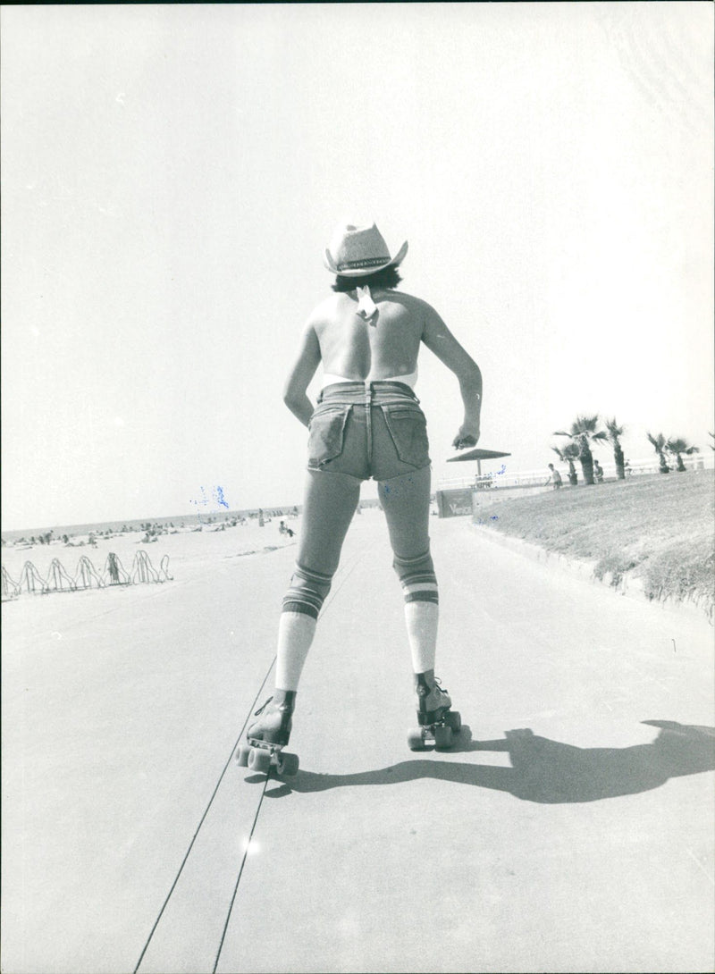 Roller skater - Vintage Photograph