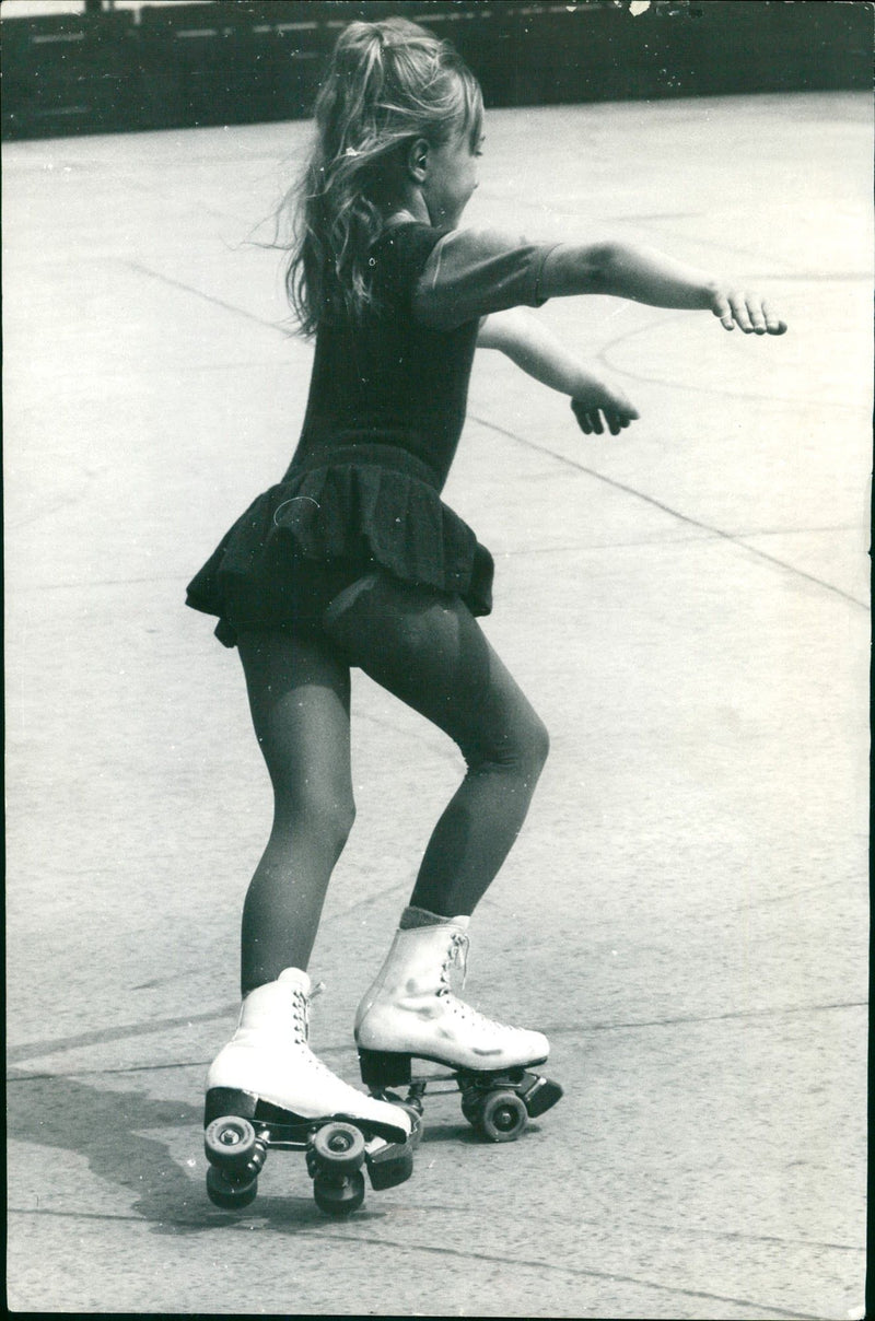 Roller skater - Vintage Photograph