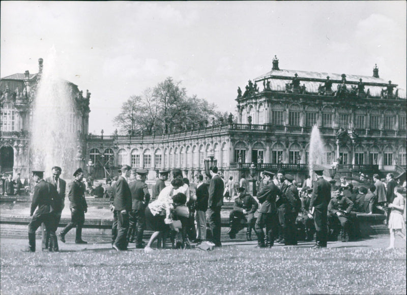 Zwinger - gardens - Vintage Photograph