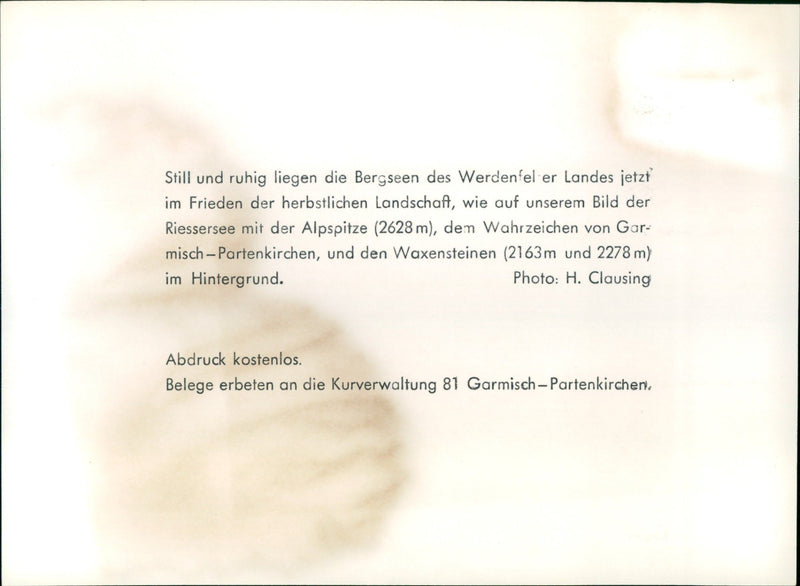 Werdenfelser Land - Vintage Photograph